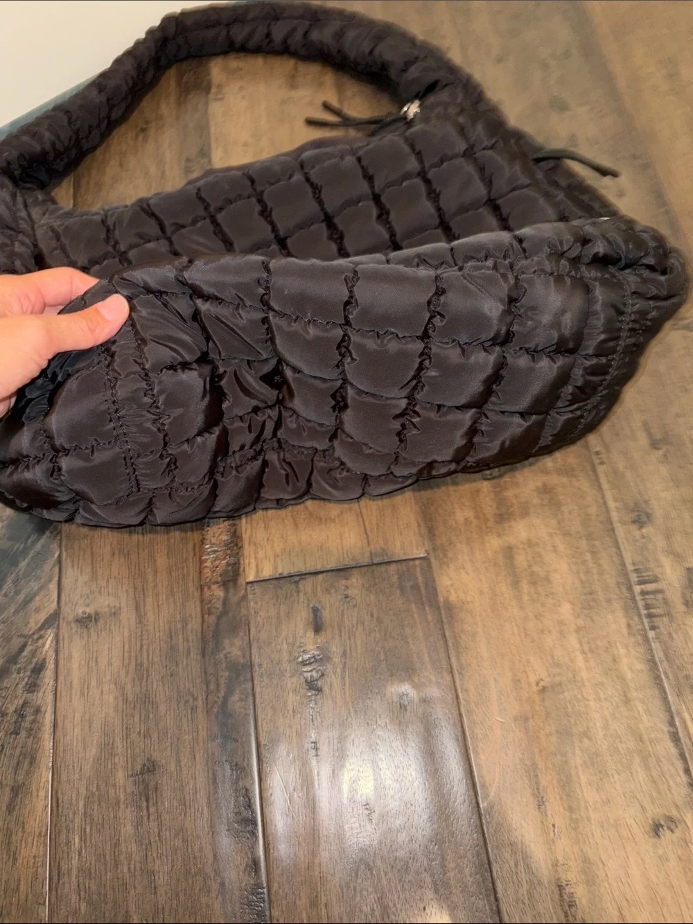 FP Black Quilted Carryall Bag - Women